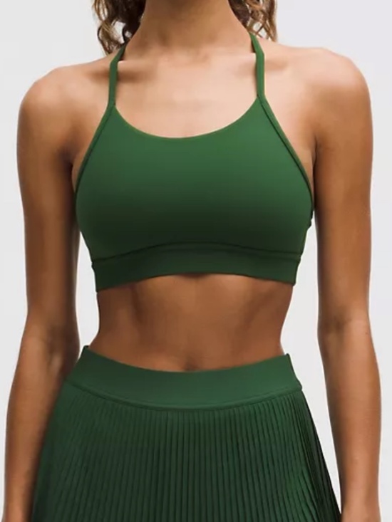 lululemon athletica Other - Lululemon Flow Y Mid Support Ivy Grove Green Sports Bra B/C Cup
